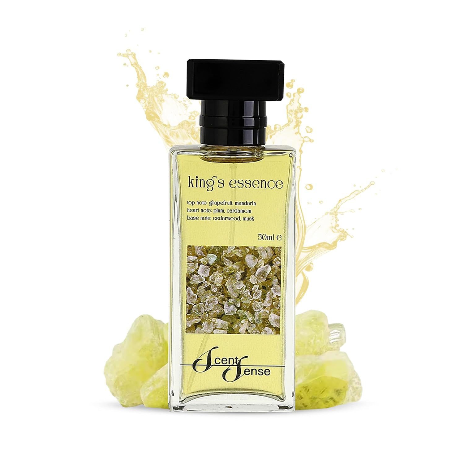 ScentSense Kings Essence Eau de Parfum for Men 1.7oz - Spicy Woody Leather Cedar Cologne | Regal Aromatic Power Fragrance | Commanding Sophisticated Men's Perfume